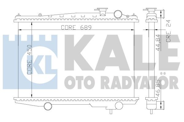KALE OTO RADYATÖR Radiators, Motora dzesēšanas sistēma 362700